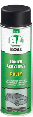 Boll 001011 Akrylový lak Rally černý, matný 500ml