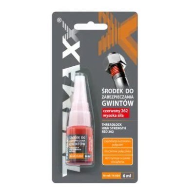TecMaxx 14-034 Zajištění šroubů, červený pevný 6ml