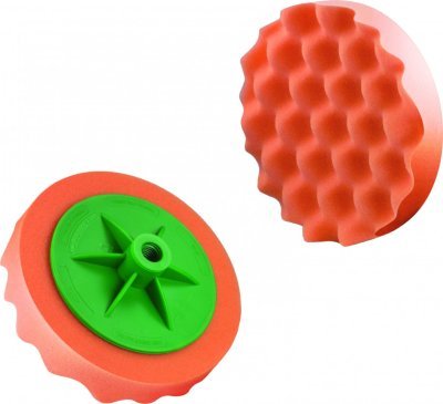 Boll 0030110 Profilovaná houbička na leštění na závit, střední - oranžová M14 150mm