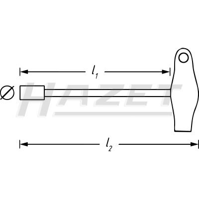 Hazet Nástrčný klíč, dlouhé provedení 13mm 428LG-13