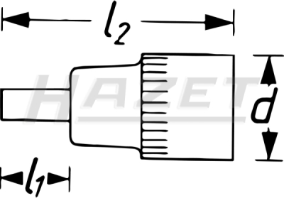 Hazet Nástrčná hlavice Torx® TiN 1012-T60