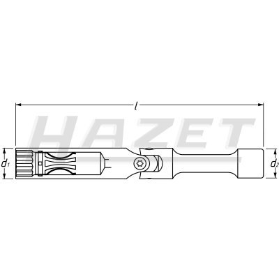 Hazet Nástrčný klíč na zapalovací svíčky 14mm 4766-3