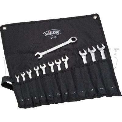 Vigor Sada ráčnových očkoplochých klíčů, dlouhé provedení 12ks V1031