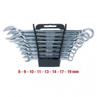 KS Tools Souprava plochých klíčů s očkem, zahnuté, 8ks 517.0048