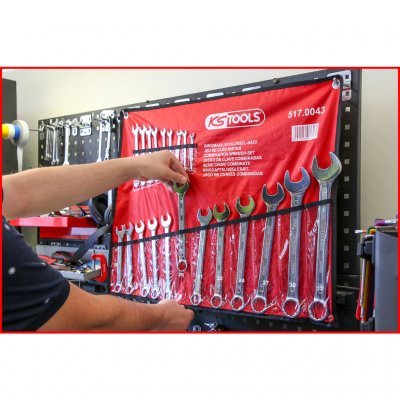 KS Tools Souprava plochých klíčů s očkem, zahnuté, 21ks 517.0043