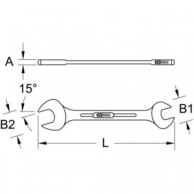 KS Tools Oboustranný klíč 10x13mm 517.0706