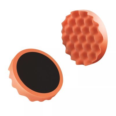 Boll 0030116 Profilovaná houbička na leštění na suchý zip střední - oranžová 150mm