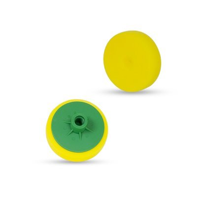 Boll 0030109 Houbička mini na leštění na závit středně tvrdá - žlutá 80mm