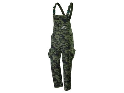 Neo Tools 81-241-L Pracovní kalhoty s laclem NEO Camo series - maskáčové velikost L/52