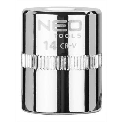 Neo Tools 08-232 Nástrčná hlavice šestihranná, 1/4" 14 mm