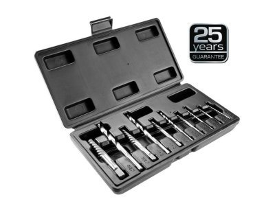 Neo Tools 09-609 Vytahováky zalomených šroubů + vrtáky, sada 10Ks