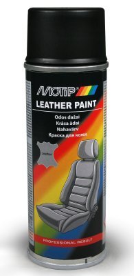 Motip 04230 Barva na kůži a koženku černá Spray 200 ml