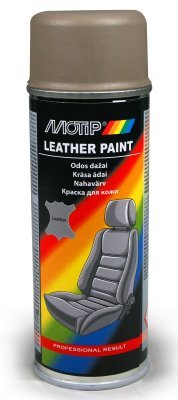 Motip 04231 Barva na kůži a koženku béžovo-šedá Spray 200 ml