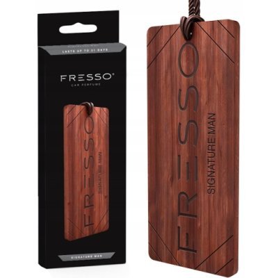 Dřevěný přívěsek s vůní Fresso Fresso Signature Man