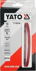 Yato Brusný pás P80 , 10x330mm 10ks YT-09744