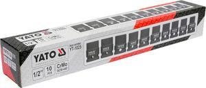 Yato Sada nástavců 1/2" rázové šestihranné 10 ks 10-22 mm CrMo YT-1025