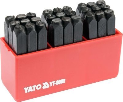 Yato Razidla písmenková 6 mm 27 ks A-Z,& YT-6862