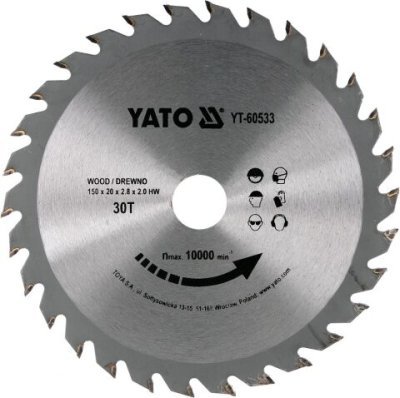 Yato Kotouč na dřevo 150 x 20 mm 30z YT-60533