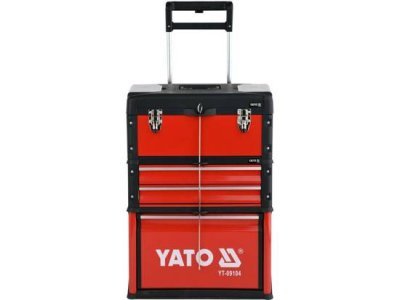 Yato Třídílný vozík na nářadí, s nářadím 78 ks YT-09104