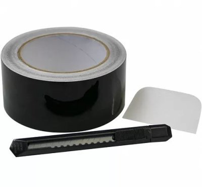 Foliatec 34140 Černá lesklá fólie na chromované lišty kolem oken CHROME OUT SET