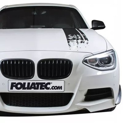 Foliatec 33911 Dekorační polep na auto STRIPES v černém matném provedení