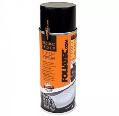 Foliatec 2401 Bílá matná barva na kůži a koženku Seat & Leather - Foliatec 400 ml
