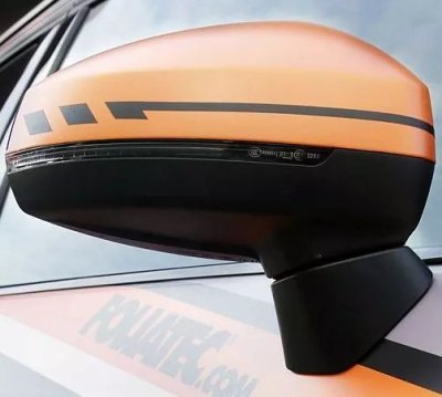 Foliatec 34481 Designové samolepky na zpětná zrcátka PIN STRIPING MIRROR CAP - černé