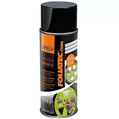 Foliatec 2106 Bezbarvý lesklý lak na povrchy lakované fólií ve spreji SPRAY FILM SEALER