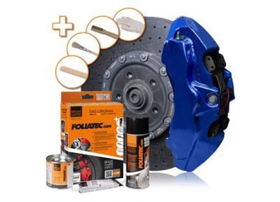 Foliatec 2196 Dvousložková barva na brzdy, barva modrá (Performance blue metallic)