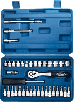 Kunzer 71438 Sada nástrčných klíčů 1/4" 38 Ks