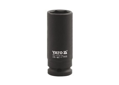 Yato Kovaný vnitřní nástrčný klíč hluboký 1" šestihranný 27 mm YT-1175
