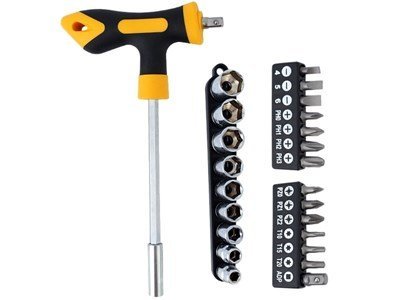 Carmotion 86190 Včetně šroubováku T24, adaptéru, 13 bitů a 9 zásuvek
