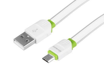 Carmotion 63022 Nabíjecí a synchronizační kabel, silikonový plochý, 200 cm, USB> micro USB