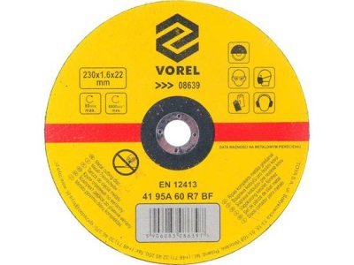 Vorel Kotouč na kov 230 x 22 x 1,6 mm 08639