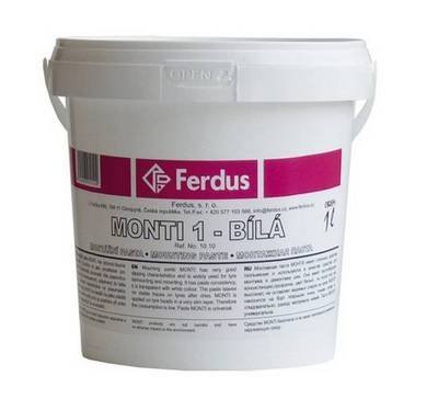 Ferdus 10.10 Montážní pasta monti, bílá 1L