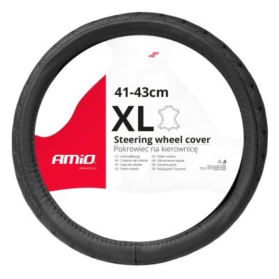 Amio 03563 Potah volantu Leather Series SWC-51-XL (41-43cm)