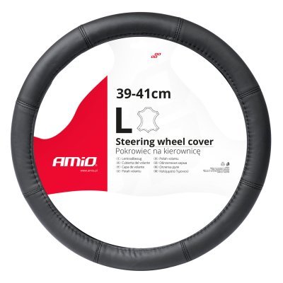 Amio 03547 Potah volantu Leather Series SWC-48-L (39-41cm)