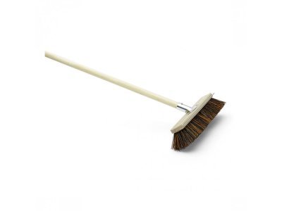 Nölle 00235222 Koště silniční - smeták, šířka 40 cm, násada 140 cm, ocelová škrabka, dřevěný rám