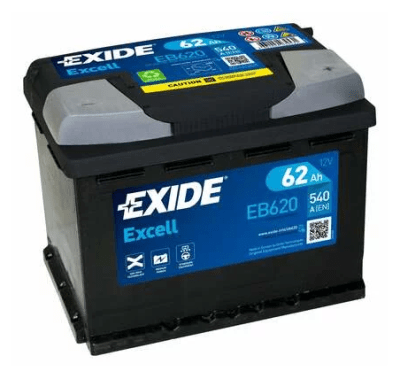 Exide Excell 12V 62Ah 540A EB620
