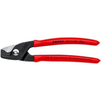 Knipex 95 11 160 Kabelové kleště potažené plastem, brunýrované 160 mm