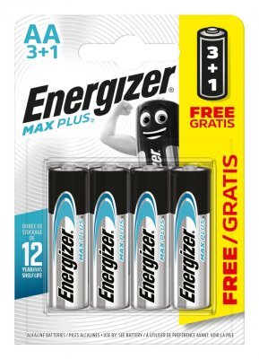 Energizer Baterie Max Plus AA 3+1 zdarma