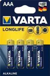 Varta Baterie Long Life AAA 4 Ks
