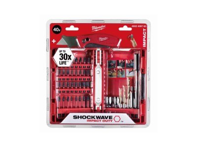 Milwaukee 4932459763 Sada bitů a vrtáků SHOCKWAVE 40 ks