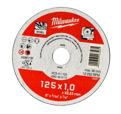 Milwaukee 4932451477 Řezný kotouč Contractor 125X1mm