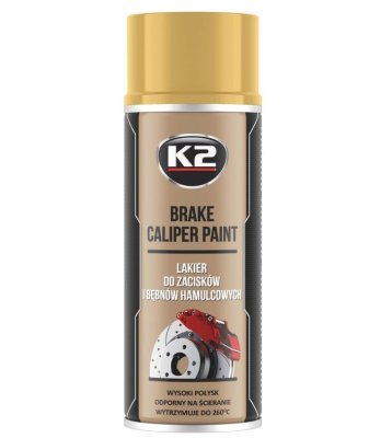 K2 Caliper Barva na brzdy zlatá 400 ml
