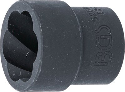 BGS 5268-22 Nástrčná hlavice se spirálovým profilem / šroubovák| 12,5 mm (1/2") | 22 mm