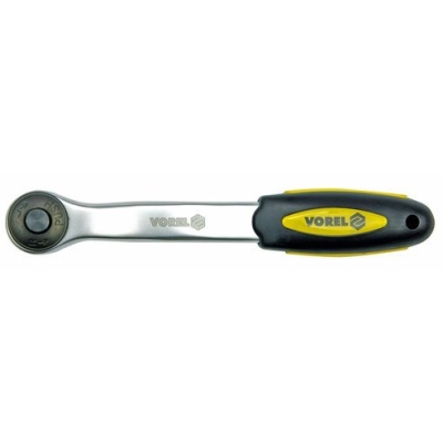 Vorel 53572 Ráčna 3/8" 200 mm vyhnutá CrV 72 zubů