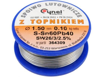 Vorel 76814 Cín (pájka) pájecí 1,5mm, 100g Sn60Pb40
