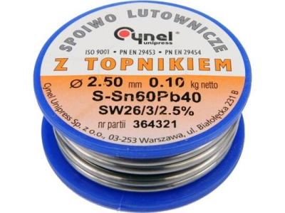 Vorel 76822 Cín (pájka) pájecí 2,5mm, 100g Sn60Pb40