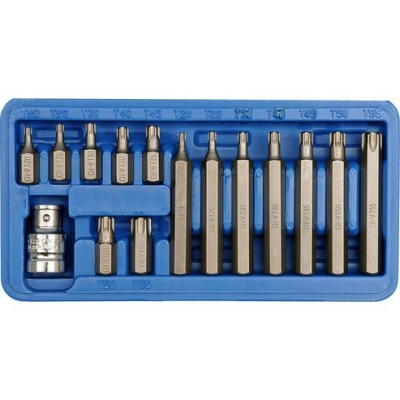 Vorel 66580 Sada bitů 15 ks CrV TORX